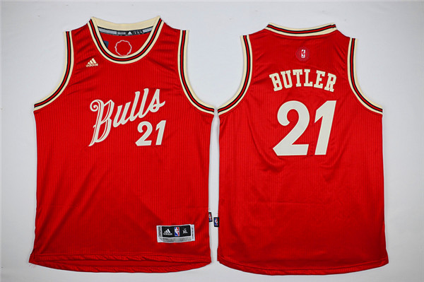 NBA Youth Chicago Bulls #21 Butler red Game Nike Jerseys